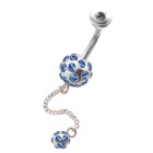 Piercing mit Swarovski Kristallen