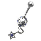 Piercing mit Stern Design und Anhänger