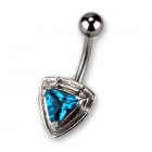 Bauchnabelpiercing aus Chirurgenstahl mit Silber Design