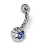 Piercing mit Swarovski Kristallen
