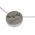 Gravurbeispiel Runder Anhänger aus Edelstahl mit Wunschgravur, Durchmesser 25mm