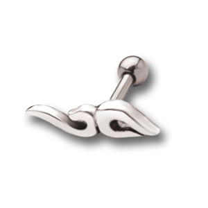 Helix Ohrpiercing mit Design Trivial Tribal