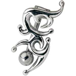 Bauchnabel Piercing mit einem keltischen Motiv aus 925 Silber