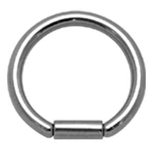 316L BCR Klemmkugelring Ball Closure Ring 
mit Stabverschluss 
1.2x7x4mm