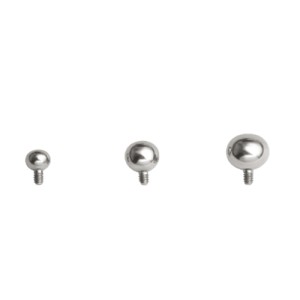 Aufsatz Ball für Dermal Anchor, Titan, 4mm Kugel