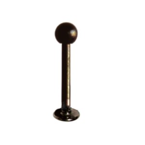 Piercing Labret schwarz Chirurgenstahl 1.6x10x5mm