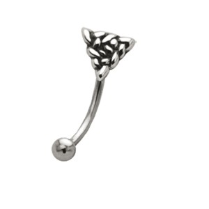 Augenbrauenpiercing 1,2x8mm mit keltischem Design