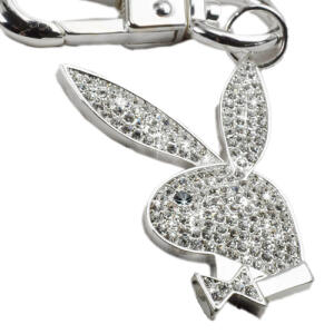 Schl&uuml;sselanh&auml;nger Playboy, rhodium veredelt