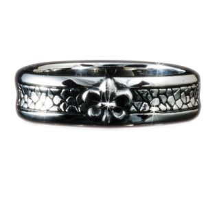 koolkatana dragon skin jewelry - KOOLKATANA Fleur de Lys ring, small