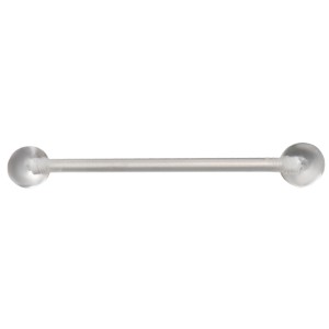 PMFK Barbell Piercing Hantel 26mm mit UV-Kugeln in 1.6mm Stärke