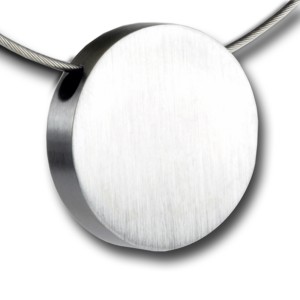 Anhänger rund aus Edelstahl, 25mm, 5.2mm Stärke