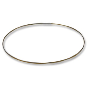 Collier Edelstahl/Nylon  gold/silber