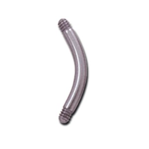 Bauchnabel Piercing aus Titan, nur der Stab, 1.6x6mm, purple