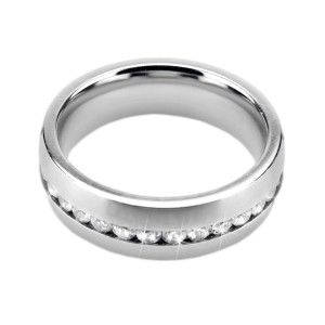 Ring Edelstahl, mattiert, 6mm hoch, Innendurchmesser 18mm