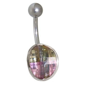 Bauchnabel Piercing  1.6x10mm mit 925 Sterling Silber Motiv, PLA