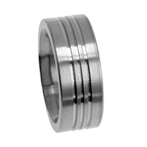 Partnerring Titan 10mm breit 3 mittleren Rillen poliert