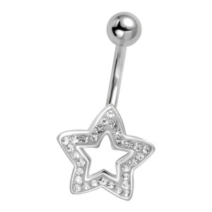 Bauchnabel Piercing Motiv Stern - GLAM