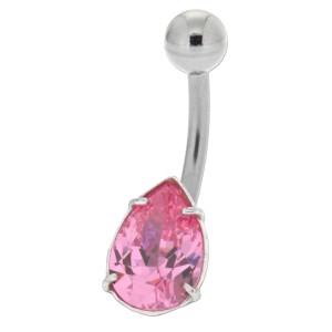 Bauchnabel Piercing mit 925 Silber Navette - 1A SCHICK!