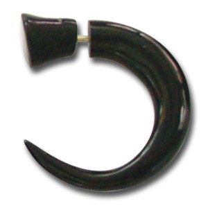 Pseudo-Piercing aus Wasserbüffelhorn, Haken