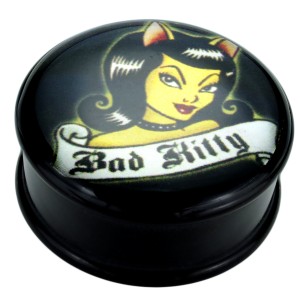 Plug aus Acetal  mit PIN-UP Motiv - Bad Kitty