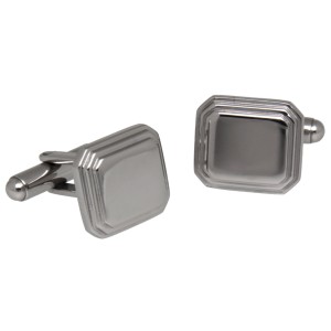 Manschettenknopf aus Edelstahl, 16x14mm