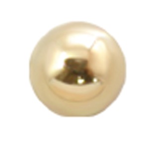 14 Karat Gold Massivschraubkugel 1.6mm Gewinde