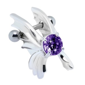 Ohrpiercing mit Sterling Silber Design