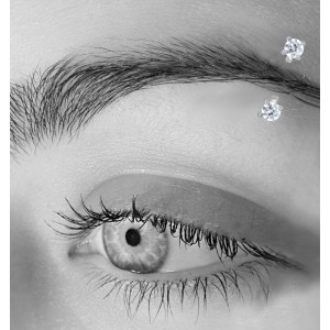 Augenbrauenpiercing aus 925er Sterlingsilber