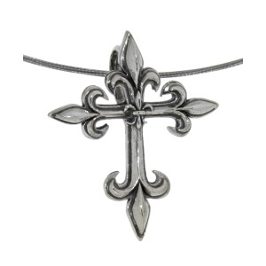 Anhänger aus Sterling Silber, Fleur de Lys