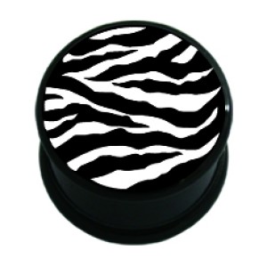 Picture Plug aus Kunststoff, Motiv  ZEBRA