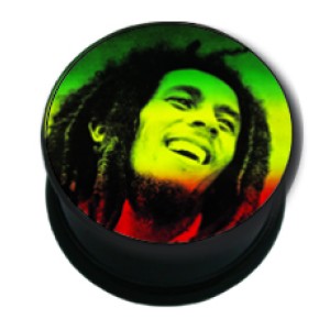 Picture Plug aus Kunststoff, Motiv BOB MARLEY