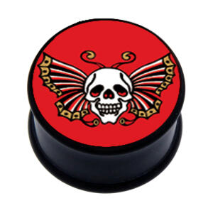 Picture Plug aus Kunststoff, Motiv  TÖDLICHER SCHMETTERLING