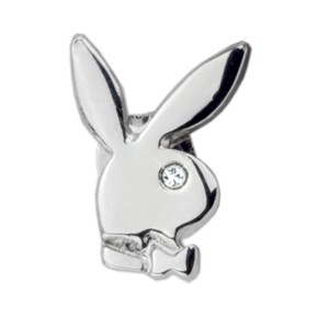 playboy schmuck, playboy, bunny - Playboy-Ohrstecker mit Kristall Bunny single