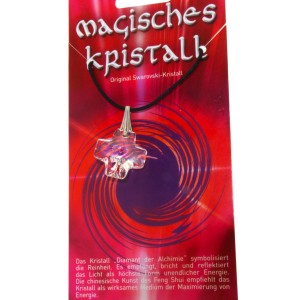 Kristallanhänger mit Kordelkette und Karte 03