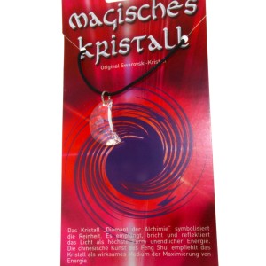 Kristallanhänger mit Kordelkette und Karte 04