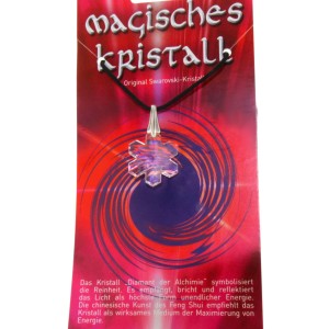 Kristallanhänger mit Kordelkette und Karte 05