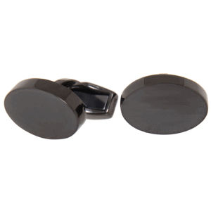 Manschettenknopf aus Edelstahl, oval, 18x13mm