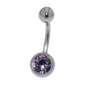 Bauchnabel Piercing  1,6 x 6mm, violet