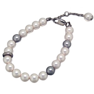 Armband aus Edelstahl mit Kunstperlen