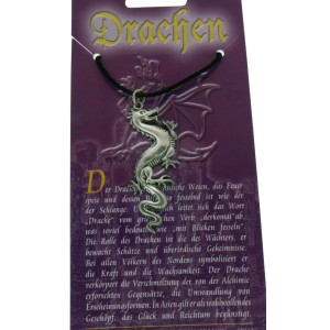 Anhänger mit Drachen Design, geringelter Schwanz