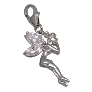 Anhänger Geflügelte Elfe aus 925 Sterling Silber