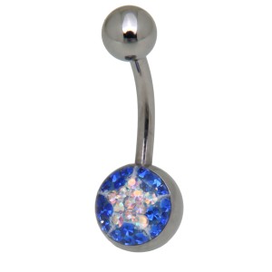 Crystallines Bauchnabel Körperschmuck Piercing, Stern