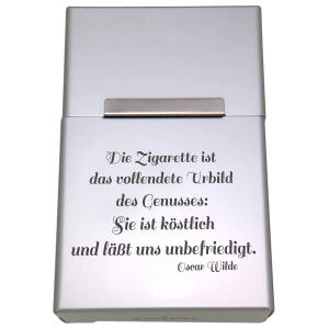 Zigarettenetui aus Aluminium mit individueller Gravur