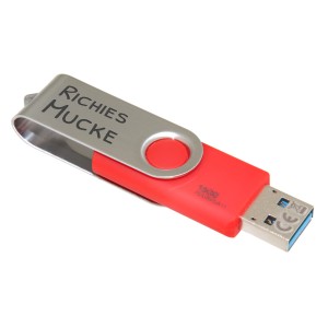 USB 3.0 Stick 16GB rot mit Gravur