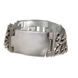Doppelreihiges Armband Edelstahl Unisex