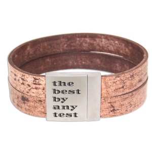 Echtlederarmband Used-Look braun mit individueller Gravur 17cm / 18cm / 19cm / 20cm / 21cm / 22cm / 23cm