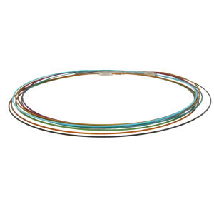 Ummantelter Stahlhalsreif mit Drehverschluss