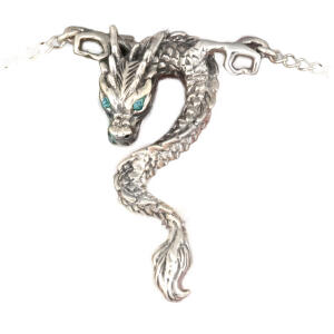 Bauchkette Back Belly Chain Drache aus 925 Sterling Silber