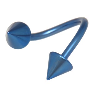 TW-T, Titan Twister Körperschmuck 1.6x10mm, dunkelblau