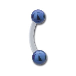 Unsichtbares Piercing PMFK für Augenbrauen, Titankugel 3 mm, Magenta